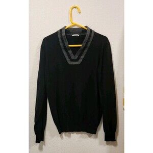 Vintage Bikkembergs Knitted   Wool Blend Sweater Size XL Preppy Made In Italy